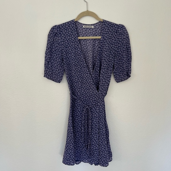 Reformation Argentina Wrap Lucky Dress - Picture 2 of 4